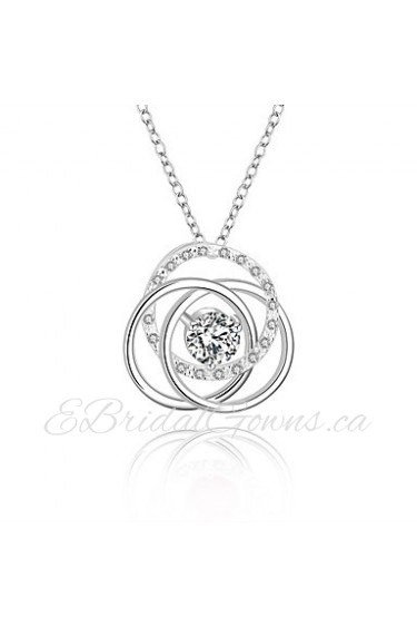 Cremation Jewelry 925 sterling silver Geometric Flower with Colorful Zircon Pendant Necklace for Women