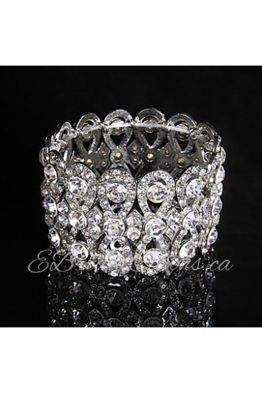 Women's Chain / Round Bangles Bracelet Alloy Rhinestone