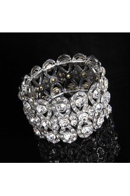 Women's Chain / Round Bangles Bracelet Alloy Rhinestone