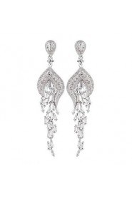 Elegant and Refined Fashion Peacock AZircon Earrings