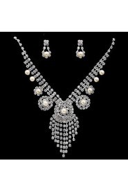 Jewelry Set Women's Anniversary / Engagement / Birthday / Party / Special Occasion Jewelry Sets Cubic Zirconia / Alloy Cubic Zirconia