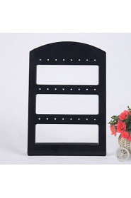 Black Acrylic Earrings Jewelry Displays 24 Holds