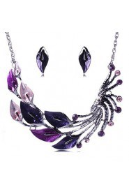 Jewelry Set Women's Party Jewelry Sets Alloy Necklaces / Earrings Silver