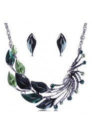 Jewelry Set Women's Party Jewelry Sets Alloy Necklaces / Earrings Silver