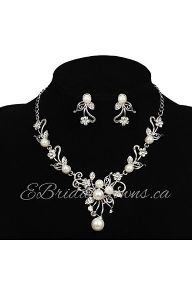 Jewelry Set Women's Anniversary / Wedding / Engagement / Birthday / Gift / Party / Special Occasion Jewelry Sets AlloyImitation Pearl /