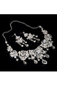 Women's Alloy/Rhinestone Wedding/Party Jewelry Set