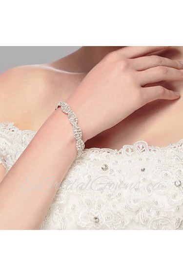 Women's Chain Bracelet Silver / Alloy Rhinestone