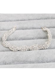 Women's Chain Bracelet Silver / Alloy Rhinestone