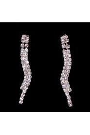 Women's/Ladies' Alloy Wedding/Party Jewelry Set With Rhinestone