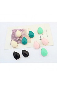 Hot Sale Candy Colors Unique Water Drop Stud Earrings for Women Fashion Luxury Stud Earrings Jewelry