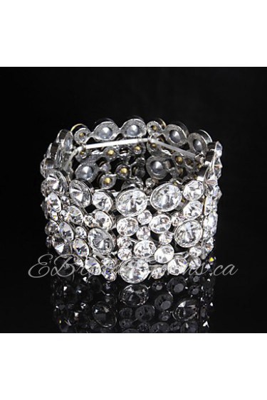 Women's Chain / Round Bangles Bracelet Alloy Rhinestone