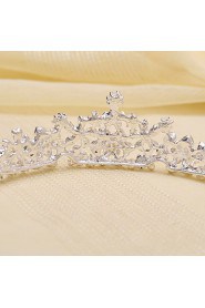 Bride's Flower Shape Pearl Forehead Wedding Headdress Crown 1 PC