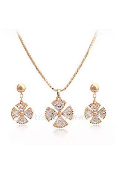 Westernrain Women's Alloy / Titanium Jewelry Set Rhinestone