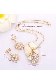 Westernrain Women's Alloy / Titanium Jewelry Set Rhinestone