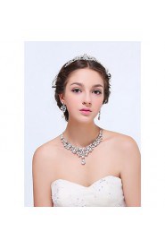 Jewelry Set Women's Anniversary / Wedding / Engagement / Birthday / Gift / Party / Daily / Special Occasion Jewelry Sets Silver / Alloy