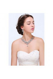 Jewelry Set Women's Anniversary / Wedding / Engagement / Birthday / Gift / Party / Daily / Special Occasion Jewelry Sets Silver / Alloy