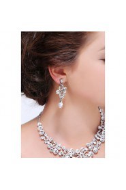 Jewelry Set Women's Anniversary / Wedding / Engagement / Birthday / Gift / Party / Daily / Special Occasion Jewelry Sets Silver / Alloy