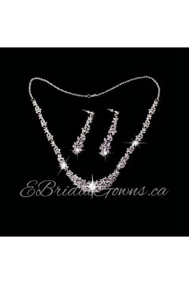 Jewelry Set Women's Anniversary / Wedding / Birthday / Gift / Party / Daily / Special Occasion Jewelry Sets Alloy / Rhinestone Rhinestone