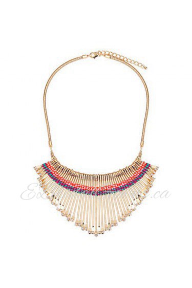 Women's Alloy Necklace Daily Rhinestone