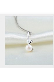 Vintage Double Natural Beads Round Pearl Pendant Real 925 Silver Link Chain Statement High Quality Necklace Women