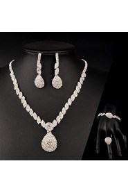 Jewelry Set Women's Anniversary / Wedding / Birthday / Gift / Party / Special Occasion Jewelry Sets Rhinestone CrystalNecklaces /