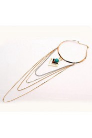 Women's Alloy Necklace Daily Turquoise-61161080