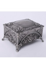 Personalized Vintage Tutania Rectangle Delicate Jewelry Box