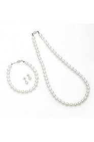 Jewelry Set Women's Anniversary / Gift / Party / Special Occasion Jewelry Sets Imitation Pearl / Alloy Imitation PearlNecklaces /