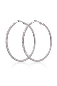 Hoop Earrings Women's Alloy Earring Rhinestone