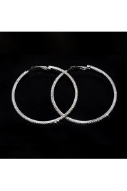 Hoop Earrings Women's Alloy Earring Rhinestone