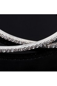 Hoop Earrings Women's Alloy Earring Rhinestone