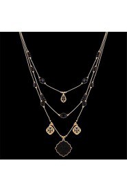 Women's Alloy Necklace Daily Acrylic-61161038