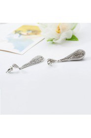 Fashion Shinning Zircon Crystal Statement Earring Delicate Bridal Wedding Earring