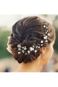 6pcs Pearl Wedding Headpieces Hairpins