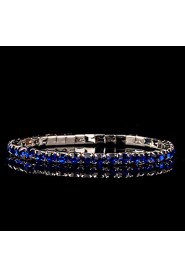 Women's Round Bangles Bracelet Rhinestone