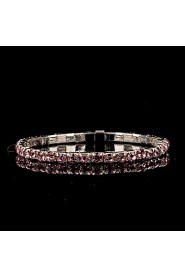 Women's Round Bangles Bracelet Rhinestone