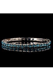 Women's Round Bangles Bracelet Rhinestone