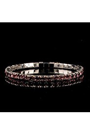 Women's Round Bangles Bracelet Rhinestone