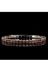 Women's Round Bangles Bracelet Rhinestone