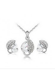 Jewelry Set Women's Anniversary / Birthday / Daily Jewelry Sets Alloy Crystal / Rhinestone Necklaces / Earrings