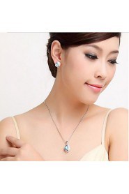 Jewelry Set Women's Anniversary / Birthday / Daily Jewelry Sets Alloy Crystal / Rhinestone Necklaces / Earrings