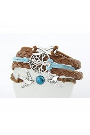 Women's European Style Retro Multi-pendant Leaves Leiothrix Bracelet