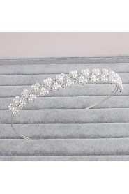 Women's Pearl Headpiece-Wedding / Special Occasion / Casual / Office & Career / Outdoor Headbands 1 Piece Clear Round