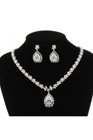 Jewelry Set Women's Anniversary / Wedding / Engagement / Birthday / Gift / Party / Special Occasion Jewelry Sets Cubic ZirconiaAs the