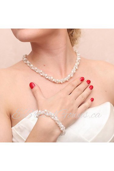 Jewelry Set Women's Anniversary / Wedding / Engagement / Birthday / Party / Special Occasion Jewelry Sets Pearl PearlBracelets /