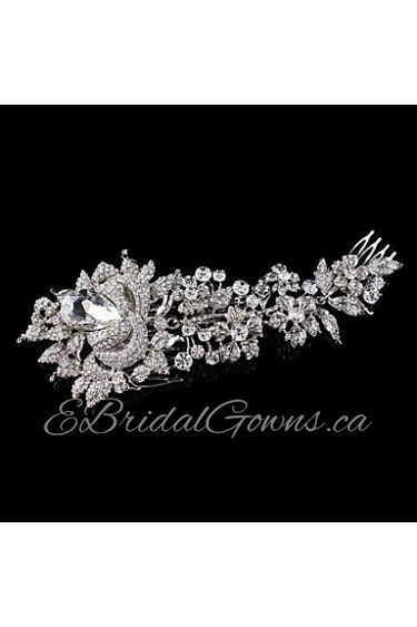 Hairpin Peral Comb for Women Rhinestone Crystals Wedding Hair Accessories Party Wedding Bridal Jewelry
