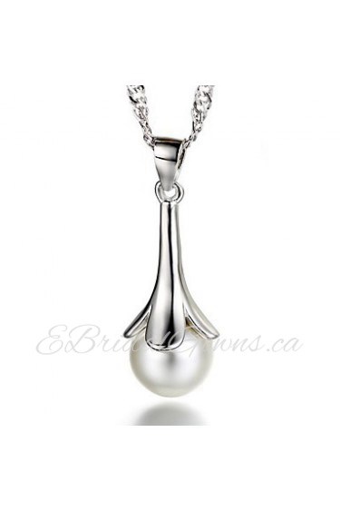 Silver Pearl Necklace