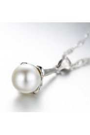 Silver Pearl Necklace