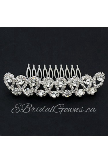 Women's Rhinestone / Alloy Headpiece-Wedding / Special Occasion / Office & Career Hair Combs Clear