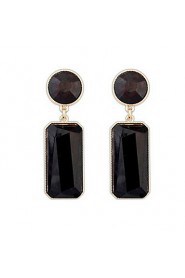 Top Fashion Round and Rectangle Shape Drop Earrings for Women Wedding Gifts